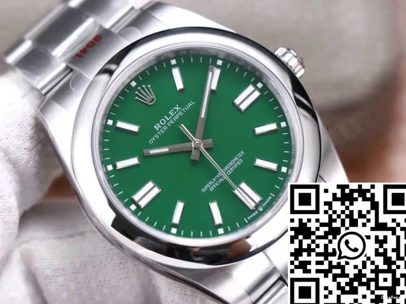 EW Factory M124300-0005 Dial Perpetual 41MM Rolex Oyster Green 0422